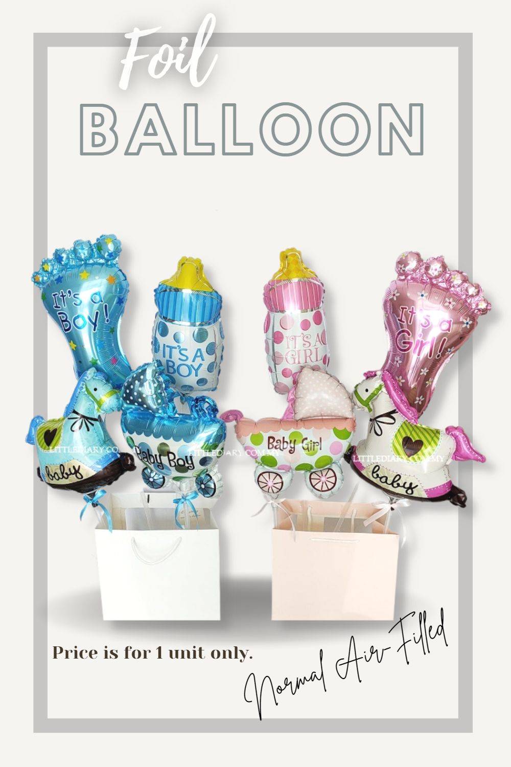 Add-on: Foil Balloon (Normal Air-Filled) (1unit)