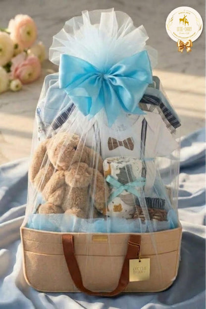 Snuggle Time Baby Boy Hamper - BB008