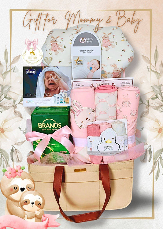 Pink Blossom Mom & Baby Girl Hamper - MG001