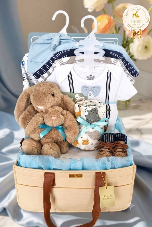 Snuggle Time Baby Boy Hamper - BB008
