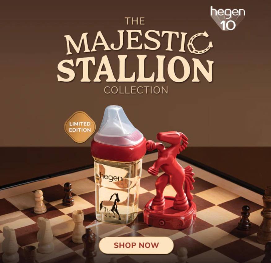 The Majestic Stallion Baby Girl Hamper - BG213 Hegen feeding bottle set